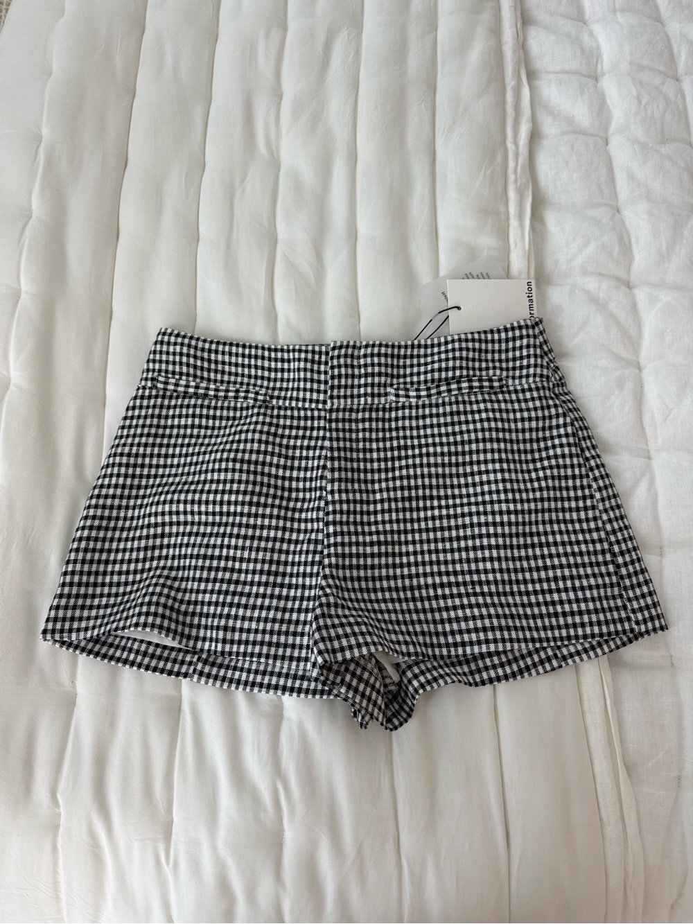 Reformation Gingham Women’s Shorts - Black/White